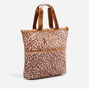 Stoney Leopard Print Tote with Tan Accents